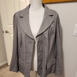 Plus Women's Lane Bryant Grey Jacket